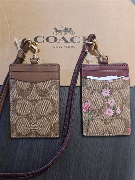 coach lanyard wallet